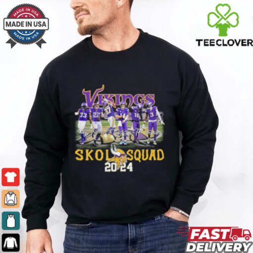 Minnesota Vikings Skol Squad 2024 Playoffs Hoodie 2D T Shirt