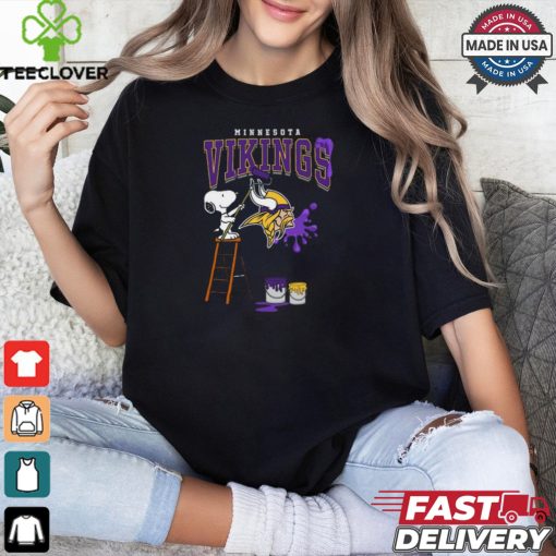 Minnesota Vikings Snoopy Painting Shirt