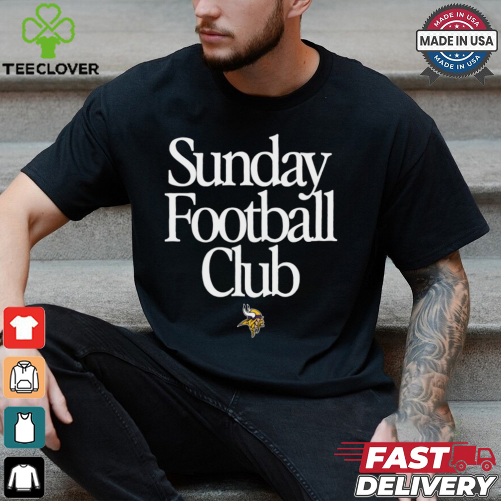 Minnesota Vikings Sunday Football Club Heavyweight T Shirt Minnesota Vikings Sunday Football Club Heavyweight T Shirt