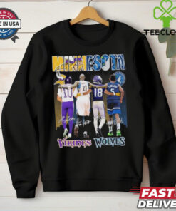 Minnesota Vikings Tarkenton, Jefferson X Minnesota Timberwolves Garnett, Edwards Shirt