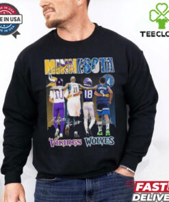 Minnesota Vikings Tarkenton, Jefferson X Minnesota Timberwolves Garnett, Edwards Shirt
