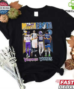 Minnesota Vikings Tarkenton, Jefferson X Minnesota Timberwolves Garnett, Edwards Shirt