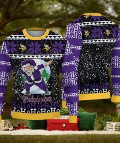 Minnesota Vikings Ugly Christmas Santa Claus Xmas Sweater Hangings Gift Mens Women