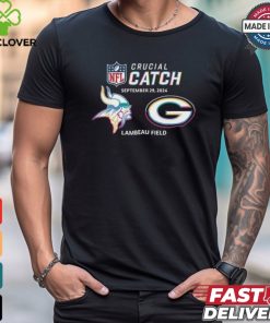 Minnesota Vikings Vs Green Bay Packers Crucial Catch September 29, 2024 Lambeau Field Shirt