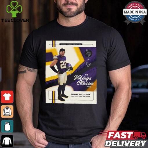 Minnesota Vikings Vs. Houston Texans The Vikings Classic Game Sunday Sep 22 2024 Poster t shirt