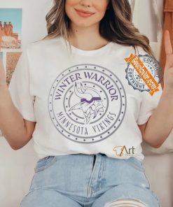 Minnesota Vikings Warriors Shield Purple T Shirt