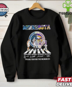Minnesota Vikings X Minnesota Timberwolves Abbey Road Signatures Shirt