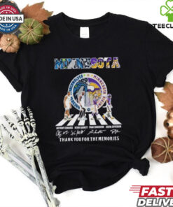 Minnesota Vikings X Minnesota Timberwolves Abbey Road Signatures Shirt