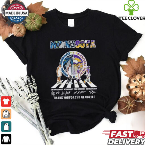 Minnesota Vikings X Minnesota Timberwolves Abbey Road Signatures Shirt