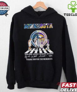 Minnesota Vikings X Minnesota Timberwolves Abbey Road Signatures Shirt