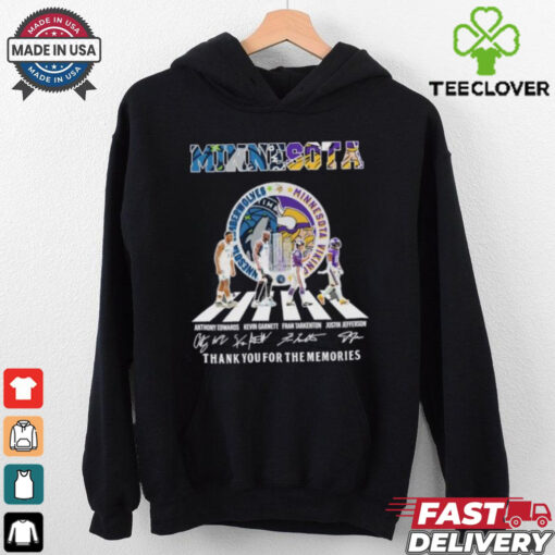 Minnesota Vikings X Minnesota Timberwolves Abbey Road Signatures Shirt