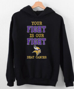 Minnesota Vikings Your Fight Is Our Fight Beat Cancer Shirt