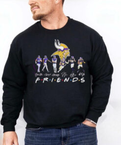 Minnesota Vikings ace pose Friends signatures hoodie, sweater, longsleeve, shirt v-neck, t-shirt