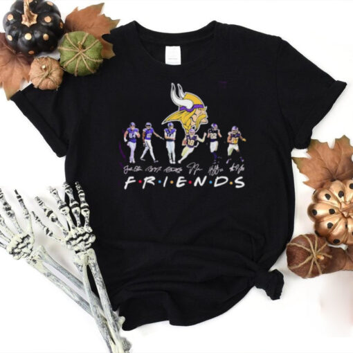 Minnesota Vikings ace pose Friends signatures hoodie, sweater, longsleeve, shirt v-neck, t-shirt