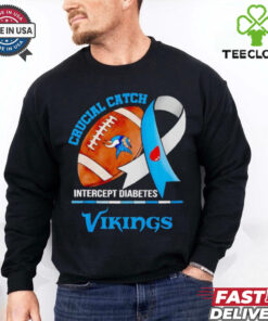 Minnesota Vikings crucial catch intercept diabetes hoodie, sweater, longsleeve, shirt v-neck, t-shirt