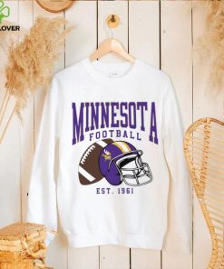 Minnesota Vikings football est. 1961 NFL helmet logo hoodie, sweater, longsleeve, shirt v-neck, t-shirt