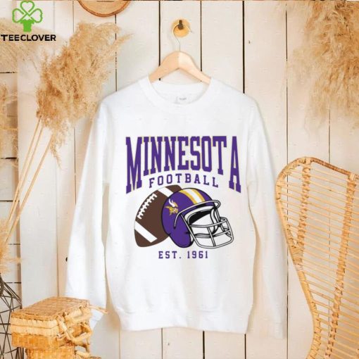 Minnesota Vikings football est. 1961 NFL helmet logo hoodie, sweater, longsleeve, shirt v-neck, t-shirt