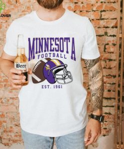 Minnesota Vikings football est. 1961 NFL helmet logo hoodie, sweater, longsleeve, shirt v-neck, t-shirt