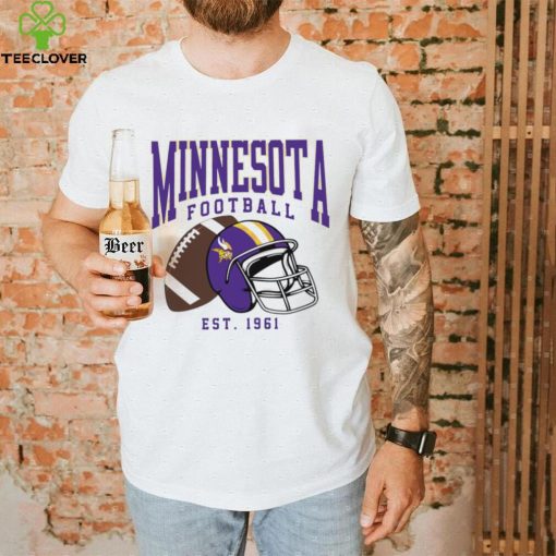 Minnesota Vikings football est. 1961 NFL helmet logo hoodie, sweater, longsleeve, shirt v-neck, t-shirt