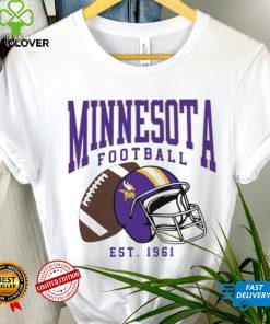 Minnesota Vikings football est. 1961 NFL helmet logo hoodie, sweater, longsleeve, shirt v-neck, t-shirt