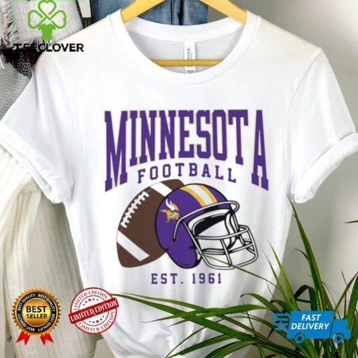 Minnesota Vikings football est. 1961 NFL helmet logo hoodie, sweater, longsleeve, shirt v-neck, t-shirt