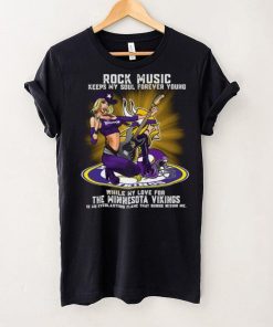 Minnesota Vikings rock music keep my soul forever young shirt