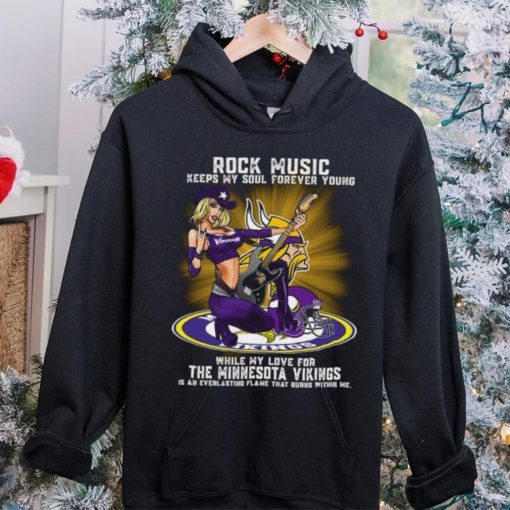 Minnesota Vikings rock music keep my soul forever young hoodie, sweater, longsleeve, shirt v-neck, t-shirt