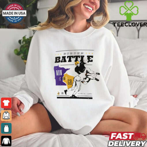Minnesota Vikings vs Green Bay Packers Battle Border since 1961 shirt