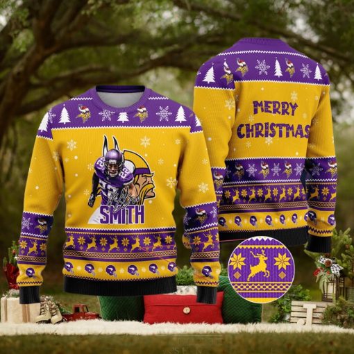 Minnesota Vikings – Harrison Smith Merry Xmas Ugly Christmas Sweater