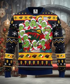 Minnesota Wild 12 Grinch Xmas Day Xmas Ugly Christmas Sweater Best Christmas Gift Ideas