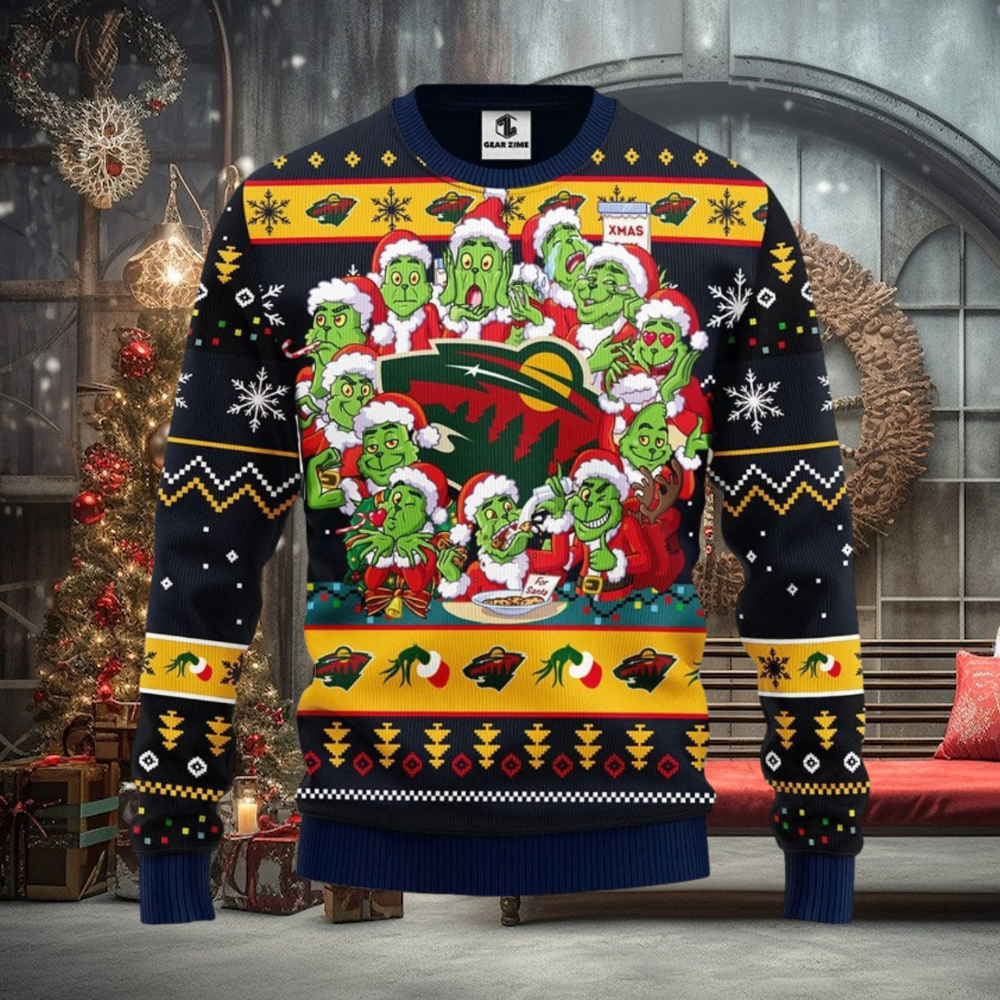 Minnesota Wild 12 Grinch Xmas Day Xmas Ugly Christmas Sweater Best Christmas Gift Ideas Minnesota Wild 12 Grinch Xmas Day Xmas Ugly Christmas Sweater Best Christmas Gift Ideas
