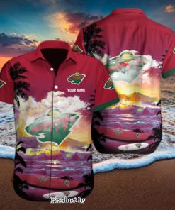 Minnesota Wild Custom Name Best Combo Full Printing Hawaiian Shirt