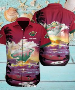 Minnesota Wild Custom Name Best Combo Full Printing Hawaiian Shirt