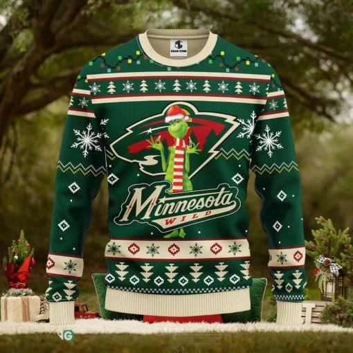 Minnesota Wild Funny Grinch Xmas Ugly Christmas Sweater Best Christmas Gift Ideas