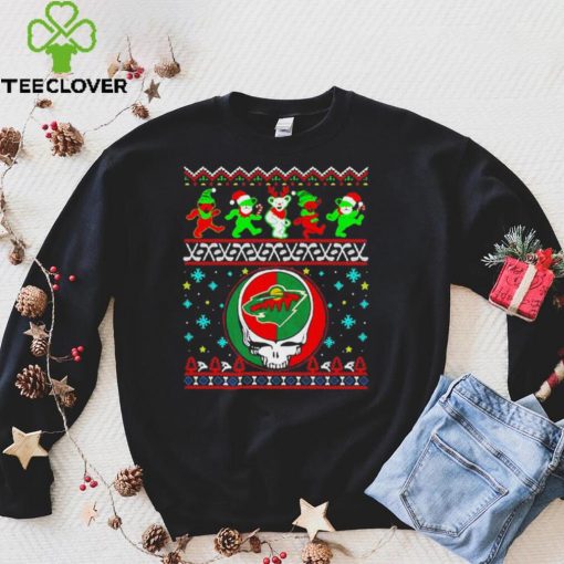 Minnesota Wild Grateful Dead Christmas Sweater Shirt