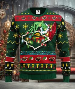 Minnesota Wild Grinch Christmas Ugly Sweater