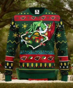 Minnesota Wild Grinch Christmas Ugly Sweater