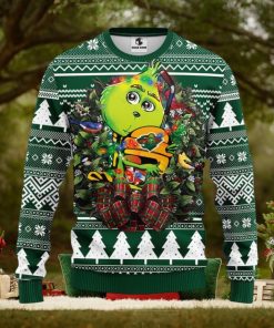 Minnesota Wild Grinch Hug Christmas Ugly Sweater
