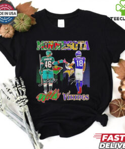 Minnesota Wild Jared Spurgeon x Minnesota Vikings Justin Jefferson shirt