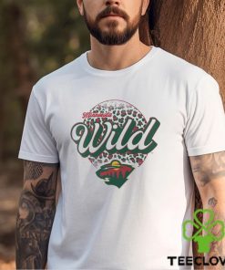 Minnesota Wild Leopard Print Long Sleeve T Shirt