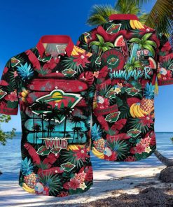 Minnesota Wild NHL Flower Hawaiian Shirt For Men Women Great Gift For Fans