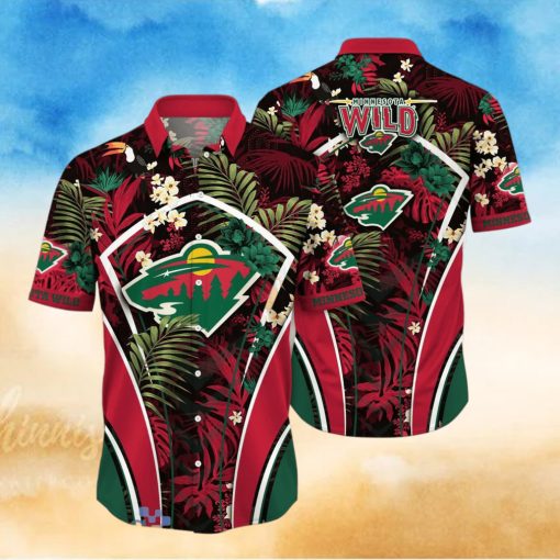 Minnesota Wild NHL Flower Hawaiian Shirt Special Gift For Men Women Fans