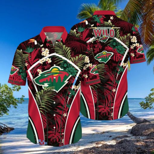 Colorful Aloha NHL Minnesota Wild Hawaiian Shirt Gift For Beach Lovers