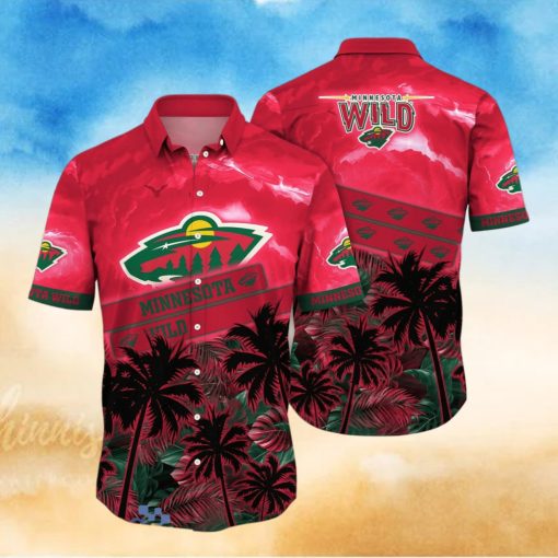 Minnesota Wild NHL Flower Hawaiian Shirt Style Gift For Fans