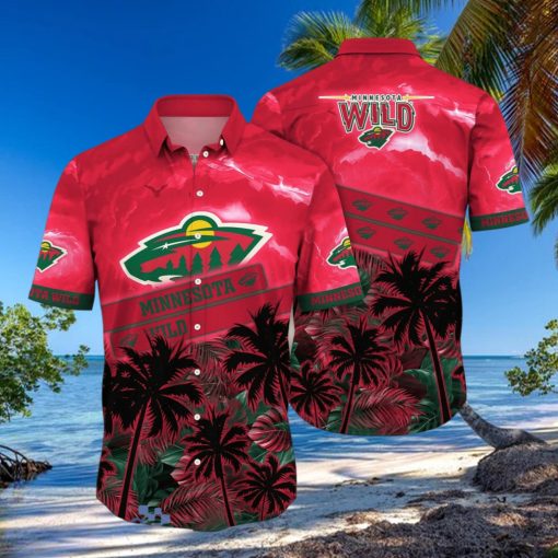 Minnesota Wild NHL Flower Hawaiian Shirt Style Gift For Fans