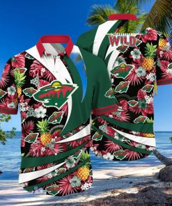 Minnesota Wild NHL Flower Hawaiian Shirt Style Gift For Men Women Fans