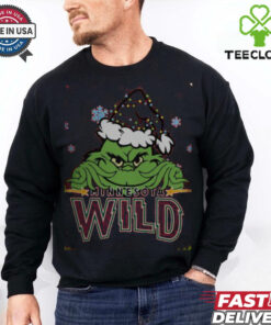 Minnesota Wild The Grinch Christmas Happy Holidays 2024 Hockey shirt