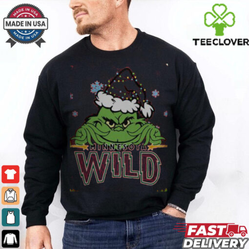 Minnesota Wild The Grinch Christmas Happy Holidays 2024 Hockey shirt