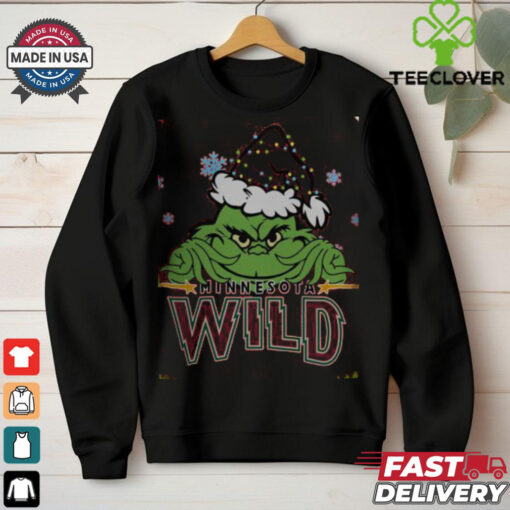 Minnesota Wild The Grinch Christmas Happy Holidays 2024 Hockey shirt