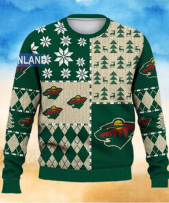 Minnesota Wild Ugly Sweater Christmas, Ice Hockey NHL Sweatshirt